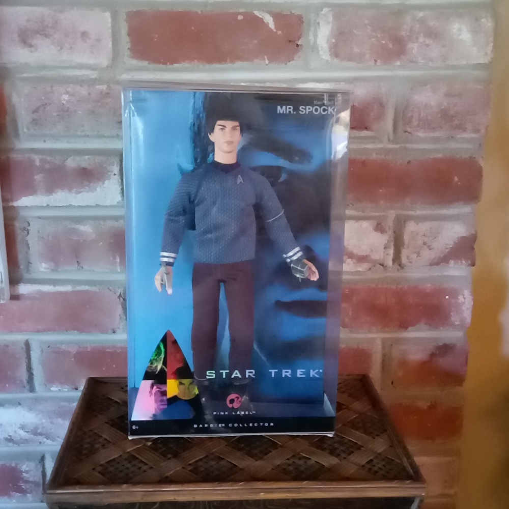 BLACK FRIDAY SPECIAL! Star Trek Pink Label Barbie Collector Ken as Mr. Spock